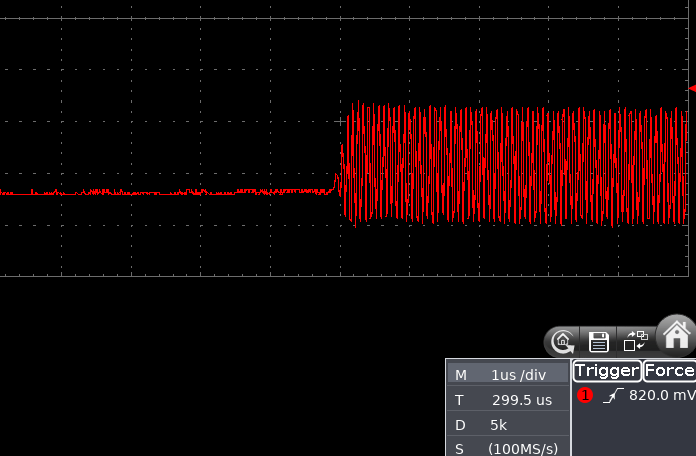Oscilloscope capture firmware